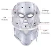 La più recente maschera facciale elettrica a 7 colori LED Photon con ringiovanimento della pelle del collo Dispositivo antirughe per la terapia dell'acne Cura della pelle Dispositivo di bellezza