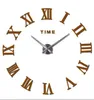 promotion 2020 new diy wall clock home decor large roman mirror fashion modern Quartz clocks living room watch 279U