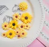 White daisy mobile phone shell accessories Craft Tools children's hair parts hairpin material