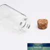 20pcs 27*60MM 20ML bouteilles en verre bocaux d'échantillons vides avec bouchons en liège pour bricolage artisanat décoration-transparent