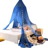 7 Colors Hanging Mosquito Net Crown Star Kids Baby Bedding Dome Bed Canopy Cotton Bedcover Curtain for Children Reading Playing Home Decor