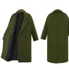 Jappkbh outono inverno lã longo casaco casaco casual casual breasted christmas blazer outwear elegante v-pescoço de v casaco Bayan Mont 201218