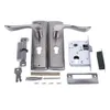 1 Set Duurzame Deurgreep Lock Cilinder Voorsteun Hendel Latch Home Security w / Sleutels Dual Latch Room Deur Panel Security Locks 201013