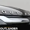 Per Mitsubishi Outlander Chrome Car 3D Lettere Hood Emblem Logo Badge Adesivi per auto Accessori per auto styling Formulazione 3D Letter1132924