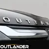 Mitsubishi Outlander için Chrome Araba 3D Letters Hood Emblem Logo Rozeti Araba Stickers Styling Araba Aksesuarları İfadeler 3D Letter9680432