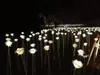 Led Lantern Show Dream Lights Led Roses Blommor Färgglada Led Utomhus Square Landscape Park Glistening Holiday Lights 20st / Lot