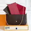 High quality Fashion Luxurys Wallets Designers Crossbody Bag Black Womens Handbags Wallets Card Holder Handbag Shoulder Tote Bags Mini Wallet Corn Purses 61276