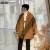 Business Fashion Casual Män Varm Tjockad Vinterull Trench Woolen Coat Slim Windbreaker Long Jacket Outwear Plus Size M-2XL