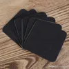 6 In 1 Stainless Steel Coaster Square Heat Resistant Table Mat Non-Slip Tea Coffee Cup Holder Cushion Placemat Tableware Pad WDH1125