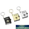 3PCSSet Religieuze christelijke christelijke Jezus Key Ring Mini Delicate Holy Bible Book Keychain Decoration Key Chain for Men Women Keys Holder6069168