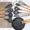 Utensili da cucina in silicone Set Non-sticking utensili da cucina utensili da cucina Cucchiaio Spatola Lavle Egg Beater Tools Gadget Accessori 615425857079