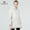 Gasman nouvelle collection d'hiver à capuche femmes Parkas une ligne manteau coupe-vent femme mode hiver épais vestes vers le bas marque 18833 201217