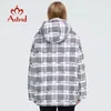 Astrid New Winter Femmes Manteau Femmes Chaud Court Parka Mode Épais Plaid Veste À Capuchon Grandes Tailles Vêtements Féminins ZR-7242 201214