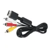 Sony PlayStation PS3 PS2 Console System AV Audio Video Cable Cord 6 fot 1.8m 100pcs DHL FedEx Gratis frakt