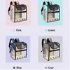 Chien pliable ou sac à dos de chat transparent Ventilate Potable Transport Bag Airline Approuvé pour chiot ou chat BQ434666422
