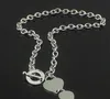 Conjunto de pulsera y collar de amor de plata 925, joyería llamativa de boda, collares con colgante de corazón, conjuntos de brazaletes 2 en 1284z