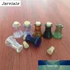 DIY Mini Szkło Kolor Butelki z korkami Little WineBottle Shape Slide Cute Butelki Wisiorki Fiolki Prezenty Mieszane 7 kolorów