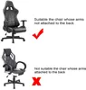 Gamer Chair Cover Stretch Spandex Office -Spiel Liegestütze Rennspiele Compu270W