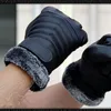 New Autumn Winter Velvet Gloves Men Touch Screen Mittens Glove Male Thickening Hiking riding Outdoor Non-slip Leather Gloves