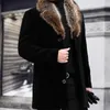 Ruelk 2020 Höst och Vinter Nya Woolen Coat Mäns Single-Breasted Tjockad Medium Längd Woolen Trench Coat Män