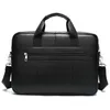 Westal Men's Briefcases Bagメンズの本物の革のオフィスバッグ男性用メッセンジャーバッグ革ラップトップバッグ