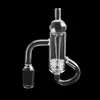 DHL !!! Beracky Diamond Loop Quartz Banger med glasbubbla Carb Capinsert 10mm 14mm 18mm 4590 Quartz Banger Nails för glas vatten Bongs