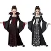 Costume di Halloween per bambini Ragazze Strega Vampiro Costume Cosplay disfraz Halloween mujer Abbigliamento per bambini per il partito LJ200930