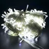 Design mais novo 300-LED Luz Branca Romântico Casamento de Natal Ao Ar Livre Decoração Cortina Corda Luz 110V Alta Brilho LED Strings