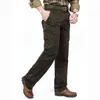 Alta Qualidade Militar Carga Calças Homens Marca Algodão Combate Multi-Pocket Outwear Trabalho Calças Retas Calças Táticas Masculino 30-44 H1223