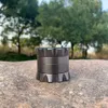 Drum Stijl Metalen Roken Kruid Grinders Pollen Catcher 50mm 4 Stuk Vliegtuigen Aluminium Kruid Grinder Suit Rookpijp Kan eigen logo aanpassen