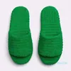 designer Green Winter New Brand Women Slipper Fashion Fur Slides Alta qualità Soft Sole Comfort Open Toe House Flip Flops