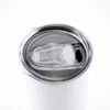 Photo Sublimation Stampa Dritto Skinny Tumbler 20oz 30oz Sublimation Transfer Slim Cylinder Tazza da caffè DHL GRATIS