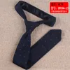 6cm Knitted Knit Leisure Triangle Striped Ties Normal Sharp Corner Neck Men Classic Groom Ties