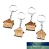 Maison Key Chain Wood Keychain Controtage de la maison NOUVEAUX R￉N￉ROS CL￉S GRAV￉S GRAVE