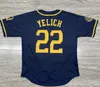 2024 Personalizado S-4XL Homens Mulheres Juventude Christian Yelich Jerseys de Beisebol Sal Frelick Milwaukee Willy Adames Brewers Luis Urias Contreras Rowdy Tellez Corbin Burnes