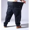 Plus Big Size Black Jeans Men 5XL 6XL 7XL 8XL 54 56 58 59 60 200KG Elastic Denim Trousers Mens Jean Brand Pants Man Clothes 201117