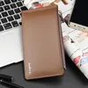 Ny telefonficka man plånböcker Mens Mens Business Style Leather Card Holder Bill Fold Purse Long Wallet LL268I