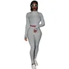 Women Designer Tracksuit 2 Piece Set Sports Leisure Fashion Long Sleeve Micro Flared Pants Outfits Zipper Top Trousers Jogging Suit