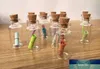 熱い販売30ピース3mlミニガラスのボトル空のサンプル瓶の瓶diyクラフトデコレーションのためのコルクストッパーの瓶メッセージDIYギフト2018