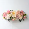 Decorative Flowers & Wreaths Artificial Wreath Threshold Flower Simulation Silk French Peony Rose Floral Garland Wedding Party Decor Home Of