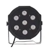 Steglampor LED PAR LIGHT 7 LED 4 I 1 RGBW DMX512 8/5 Kanaler med fjärrkontroll för KTV Club Bar Party DJ Show Bands