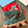 Winter Casual Schoenen Dames Getextureerde Wol Loafer Stoffen Rubberen Tussenzool Platte Thuisschoen Lady Check Tweed Walking Loafer met doos maat 35-40