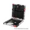 7pcs Hair Scissors Case Shears Holder Portable PU Leather Professional Hairdressing Barber Salon Tools Storage Case