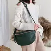 Waist Bags Fashion Lady Bag Large Capacity Messenger Chest Banana PU Leather