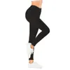Marka Seksi Kadınlar Siyah Legging Spor Leggins Moda Ince Legens Yüksek Bel Tozluk Kadın Pantolon 201203
