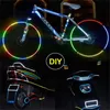 1CM*8M Bicycle Wheels Reflect Fluorescent MTB Bike Reflective Sticker Strip Tape For Cycling Warning Safety Bicycle Wheel Decor