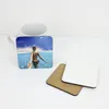 New9 * 9cm Sublimación Coaster Madera Mesa en blanco Mats MDF Aislamiento térmico Transferencia térmica Tazas DIY Coaster EWB6093