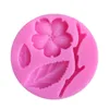 Candy Mold Peach Blossom Vorm Fondant Mallen Cake Decorating Gereedschap Chocolade Mold Zeep Cake Stencils Keuken DIY Gereedschap