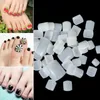 Unhas Falsas 500 Pçs / Bag Toe Dicas Francês Pé Acrílico Artificial Falso Capa Completa Ferramentas de Manicure Profissional Decor2099754