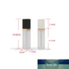 7ml Square Makeup Liquid Empty Lipstick Lip Gloss Tubes White Black Cap Transparent Frosted Cosmetic Packaging Container